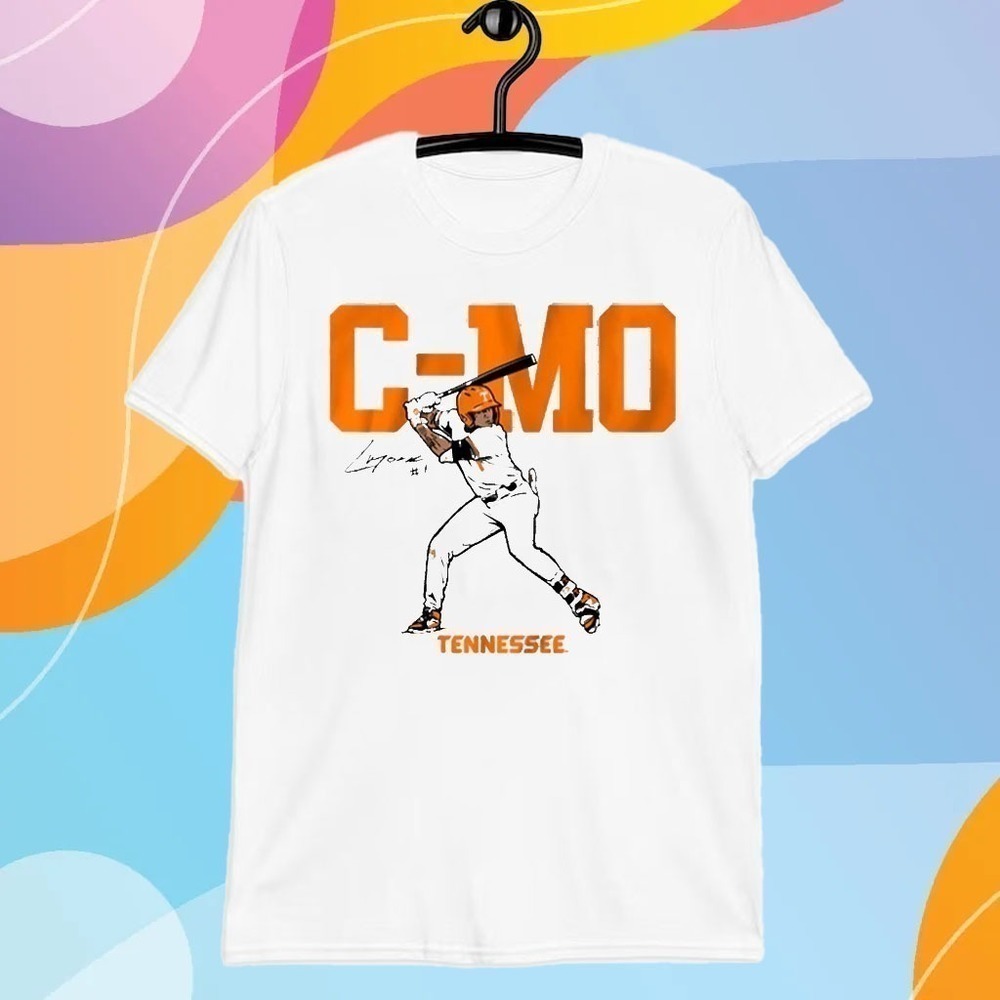 Tennessee Baseball Christian Moore CMO College Sports Fan T-Shirt